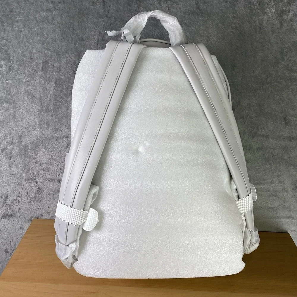 Tesla Cybertruck Elevate Backpack Grey Vegan Leather Tesla Store w/ Satin Cover‎
